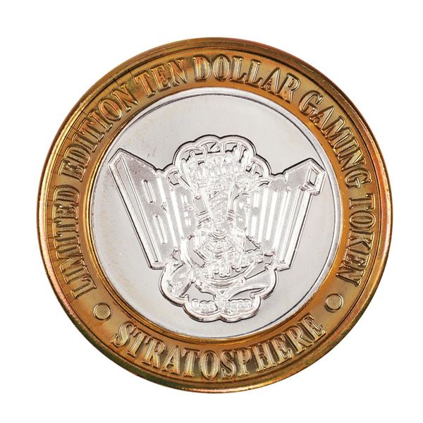 .999 Silver Stratosphere Las Vegas, Nevada $10 Casino Limited Edition Gaming Token