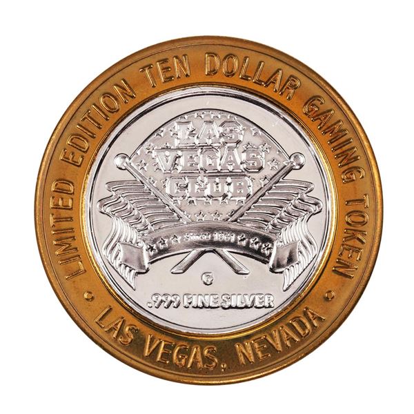 .999 Silver Las Vegas, Nevada Club $10 Casino Limited Edition Gaming Token