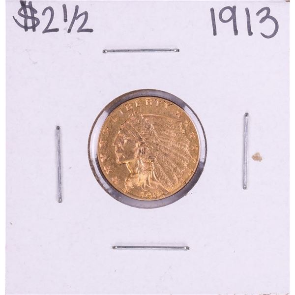 1913 $2 1/2 Indian Head Quarter Eagle Gold Coin