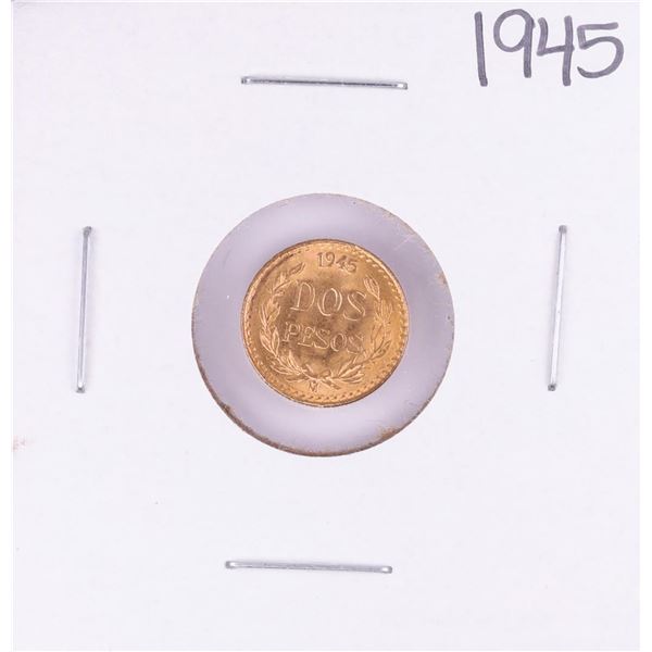1945 Mexico Dos Pesos Gold Coin