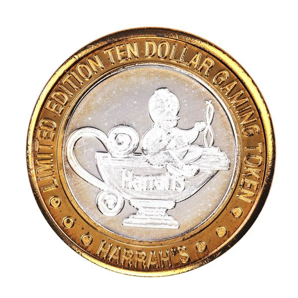 .999 Silver Harrah's Reno, Nevada $10 Casino Limited Edition Gaming Token