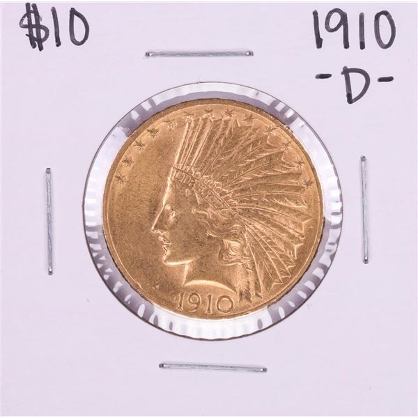 1910-D $10 Indian Head Eagle Gold Coin
