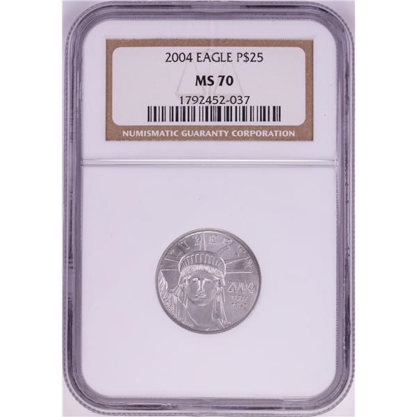 2004 $25 Platinum American Eagle Coin NGC MS70