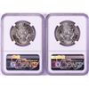 Image 2 : Lot of (2) 1964 Kennedy Half Dollar Coins NGC MS64