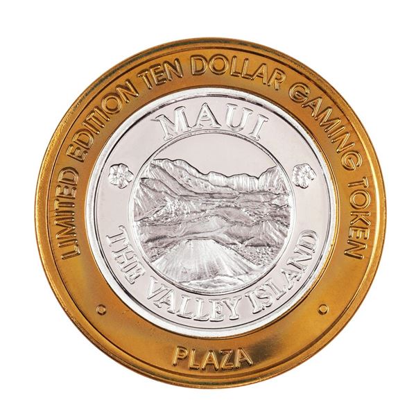 .999 Silver Plaza Hotel & Casino Las Vegas, NV $10 Limited Edition Gaming Token