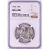 Image 1 : 1956 Franklin Half Dollar Coin NGC MS64FBL