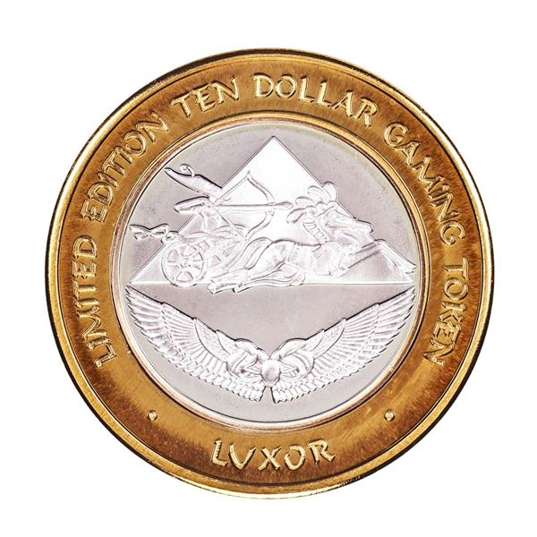 .999 Fine Silver Luxor Las Vegas, Nevada $10 Limited Edition Gaming Token