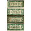 Image 2 : Lot of (4) 1928A/1928B/1934 $1 Funnyback Silver Certificate Notes