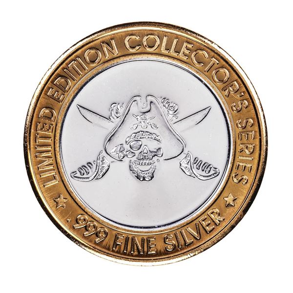 .999 Fine Silver Treasure Bay Casino Biloxi, MS $10 Limited Edition Gaming Token