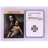Image 1 : 1566 KB Hungary Denar 'Madonna and Child' Coin NGC AU50 w/ Story Box