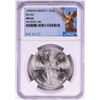 Image 1 : 1984Mo Mexico 1 Onza Libertad Silver Coin NGC MS66