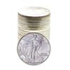 Image 1 : Roll of (20) Brilliant Uncirculated 1986 $1 American Silver Eagle Coins