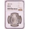 Image 1 : 1881-S $1 Morgan Silver Dollar Coin NGC MS64 Great Toning
