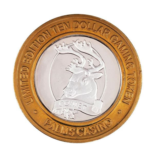 .999 Silver Palms Casino Las Vegas, NV $10 Casino Limited Edition Gaming Token