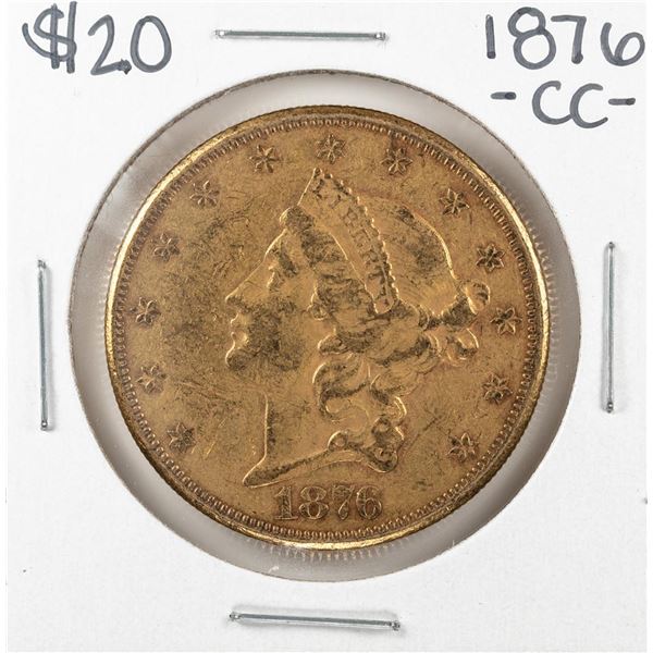 1876-CC $20 Liberty Head Double Eagle Gold Coin