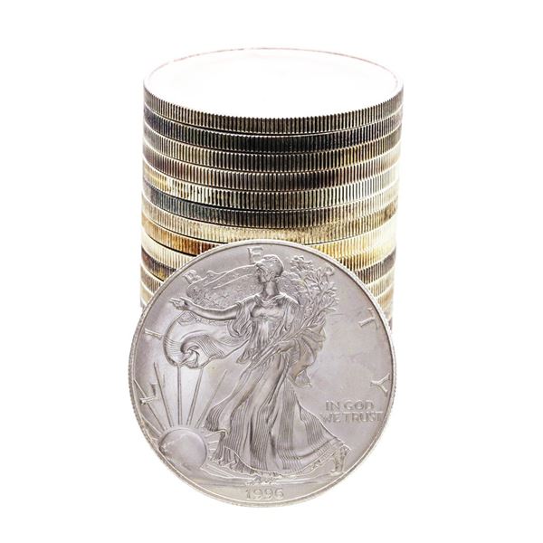 Roll of (20) Brilliant Uncirculated 1996 $1 American Silver Eagle Coins