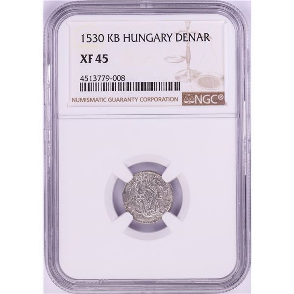 1530 KB Hungary Denar 'Madonna and Child' Coin NGC XF45