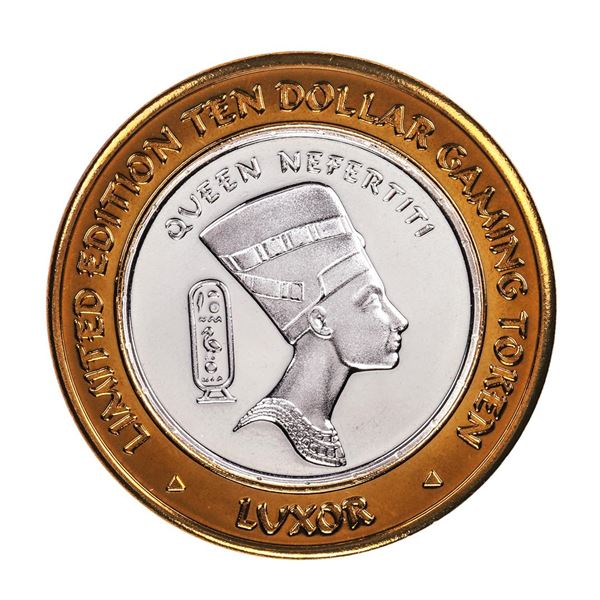 .999 Fine Silver Luxor Las Vegas, Nevada $10 Limited Edition Gaming Token