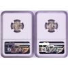 Image 2 : Lot of (2) 1944 Mercury Dime Coins NGC MS65