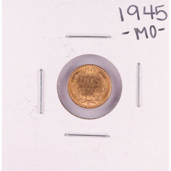 1945 Mexico Dos Pesos Gold Coin