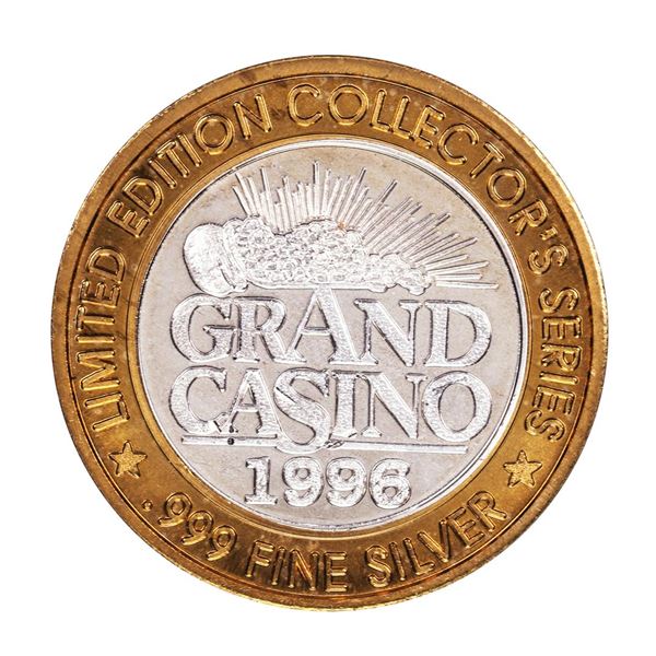 .999 Fine Silver Grand Casino $10 Limited Edition Gaming Token