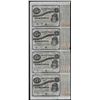 Image 1 : Uncut Sheet of (4) State of Louisiana Baby Bond Obsolete Notes