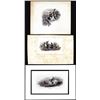 Image 1 : Lot of (3) 1800's Vignette from Original Proof Plates