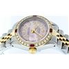 Image 9 : Rolex Ladies Two Tone Ice Pink Diamond & Ruby Oyster Perpetual Datejust Watch