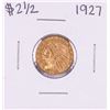 Image 1 : 1927 $2 1/2 Indian Head Quarter Eagle Gold Coin