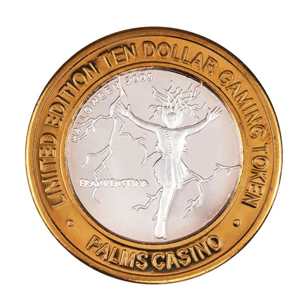 .999 Silver Palms Casino Las Vegas, NV $10 Casino Limited Edition Gaming Token