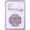 Image 1 : 1954-S Franklin Half Dollar Coin NGC MS64