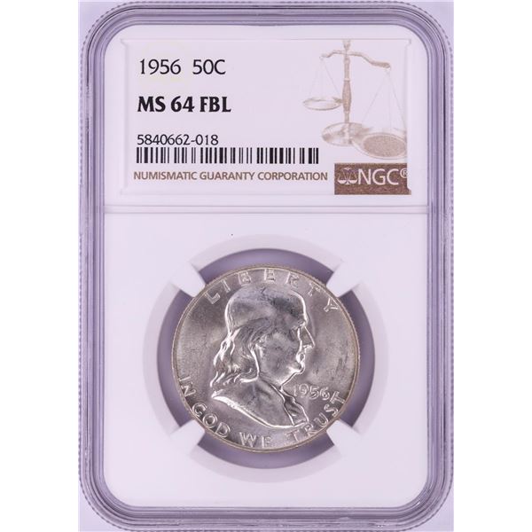 1956 Franklin Half Dollar Coin NGC MS64FBL