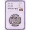 Image 1 : 1956 Franklin Half Dollar Coin NGC MS64FBL