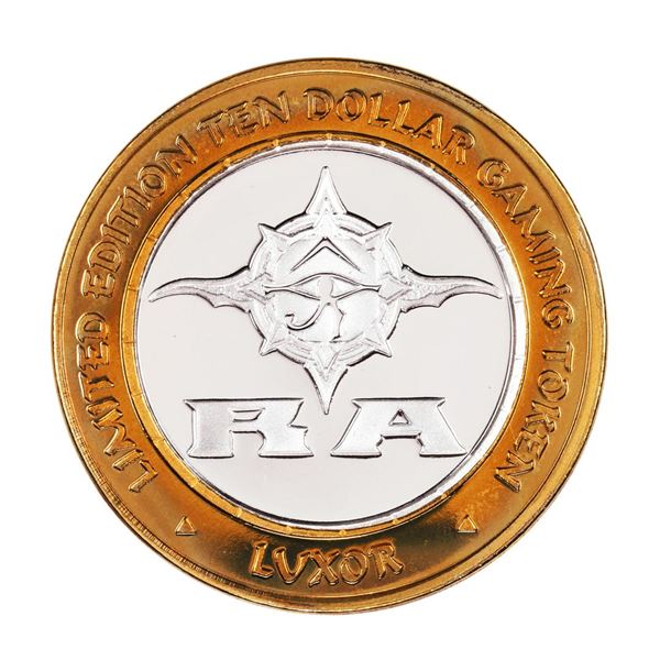 .999 Silver Luxor Las Vegas, Nevada $10 Casino Limited Edition Gaming Token