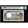 Image 1 : 1970 Tahiti Institut D Emission D Outre-Mer 500 Francs Note Pick# 25a PMG Gem Uncirculated 66EPQ