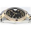 Image 8 : Rolex Men's Two Tone Steel & Gold Black Diamond String & Sapphire Datejust Wristwatch