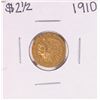 Image 1 : 1910 $2 1/2 Indian Head Quarter Eagle Gold Coin