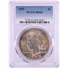 Image 1 : 1935 $1 Peace Silver Dollar Coin PCGS MS63