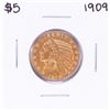 Image 1 : 1909-D $5 Indian Head Half Eagle Gold Coin