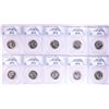 Image 1 : Lot of (10) 2020-W American Samoan Fruit Bat V75 WWII Quarters ANACS MS65