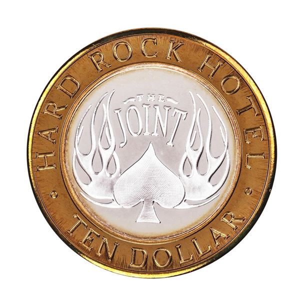 .999 Fine Silver Hard Rock Hotel & Casino Las Vegas $10 Limited Edition Gaming Token