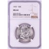 Image 1 : 1957 Franklin Half Dollar Coin NGC MS64