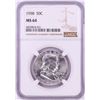 Image 1 : 1958 Franklin Half Dollar Coin NGC MS64