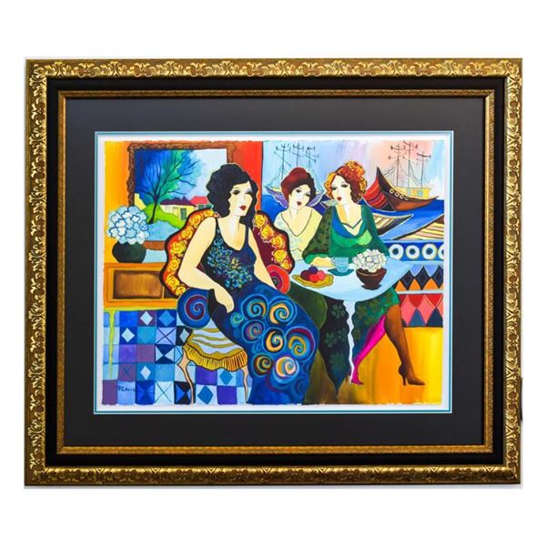 Govezensky "Afternoon Tea Party" Original Watercolor on Paper