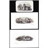 Image 1 : Lot of (3) 1800's Vignette from Original Proof Plates