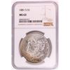 Image 1 : 1881-S $1 Morgan Silver Dollar Coin NGC MS63 Nice Toning