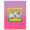 Image 2 : Peter Max "Cosmic Runner on Blends Ver II" Limited Edition Lithograph on Paper