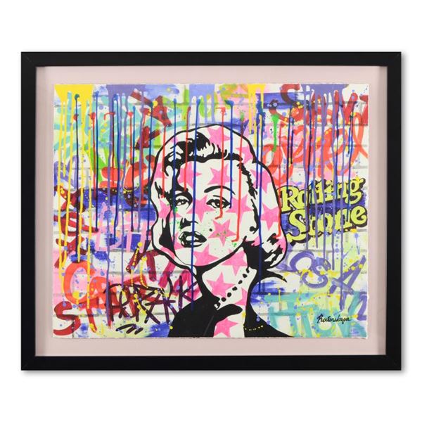 Nastya Rovenskaya "Starface" Original Mixed Media on Paper