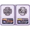 Image 2 : Lot of 1958 & 1958-D Franklin Half Dollar Coins NGC MS64