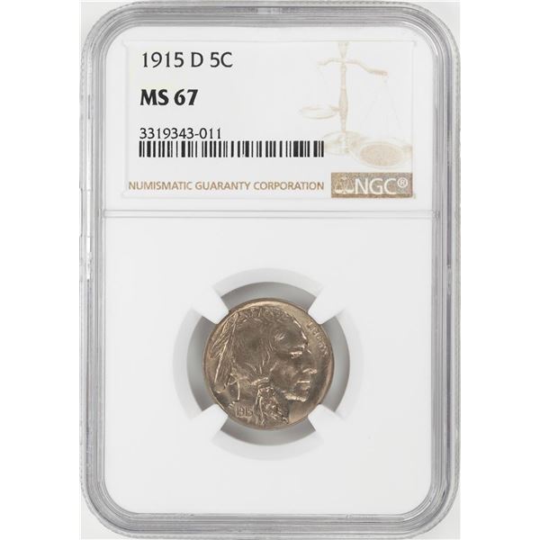 1915-D Buffalo Nickel Coin NGC MS67